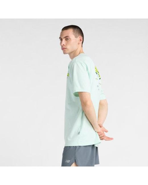New Balance Green London Edition Graphic T-Shirt 3 for men