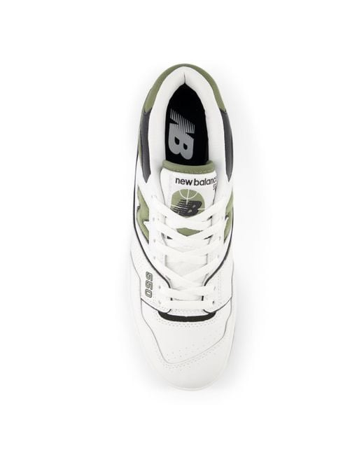 New Balance 550 in weiß/grün/schwarz/beige in White für Herren
