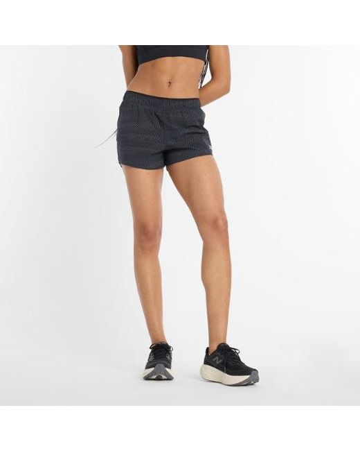 New Balance Blue Rc Reflective Short 3"