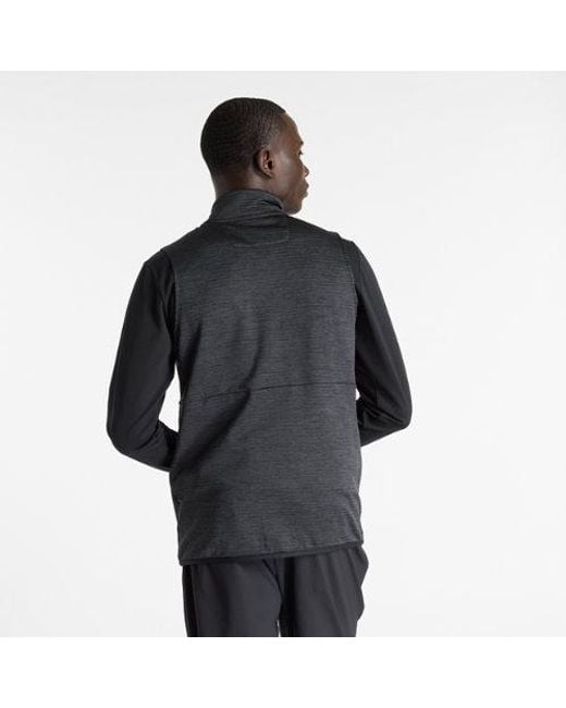 New Balance Black Rc Essential Heat Grid Vest for men