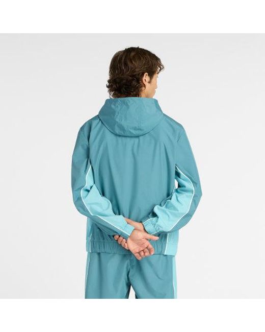 New Balance Blue Trackside Woven Jacket for men