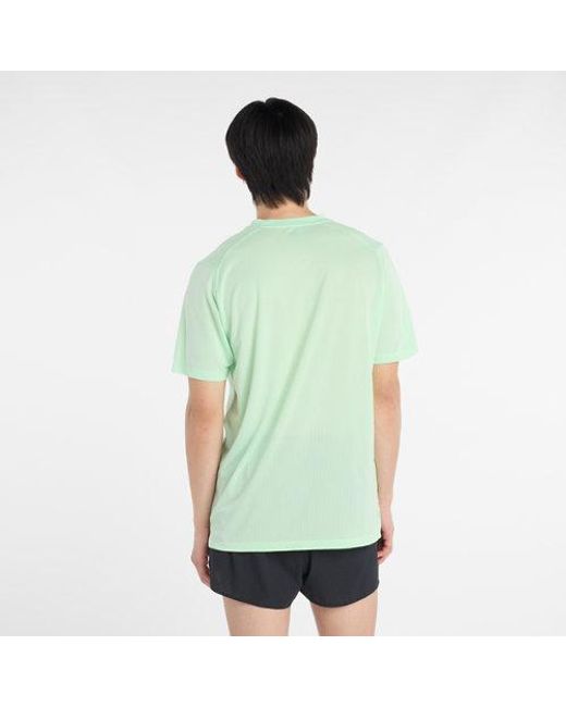 New Balance Green Rc Essential Graphic T-Shirt for men