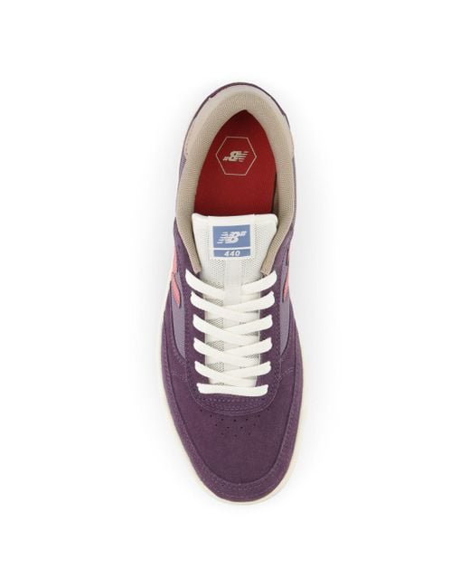 New Balance Nb Numeric 440 In Purple/red Suede/mesh for men