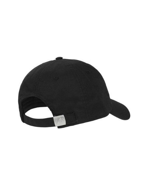New Balance Black 6 Panel Linear Logo Hat