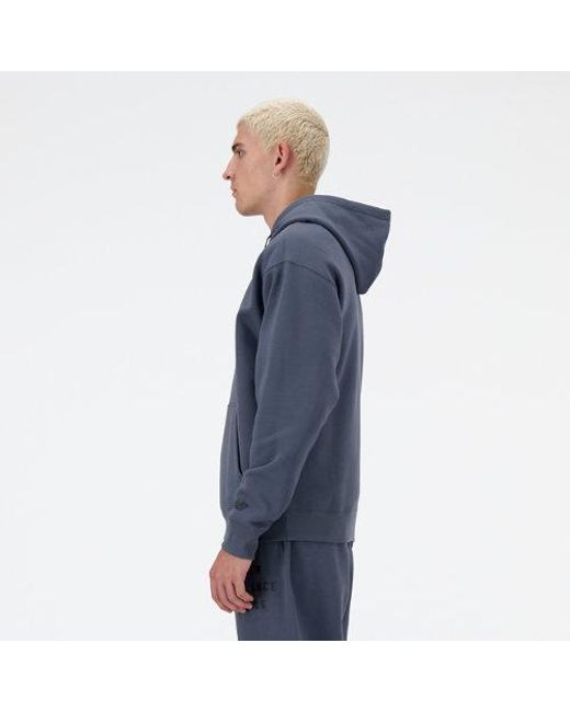 Homme Iconic Collegiate Graphic Hoodie En, Poly Fleece, Taille New Balance pour homme en coloris Blue