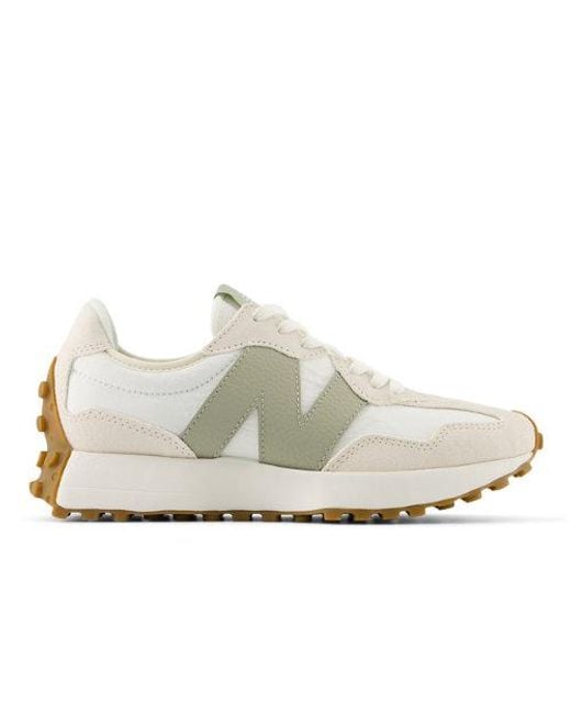 Femme 327 En, Suède/Mesh, Taille New Balance en coloris White