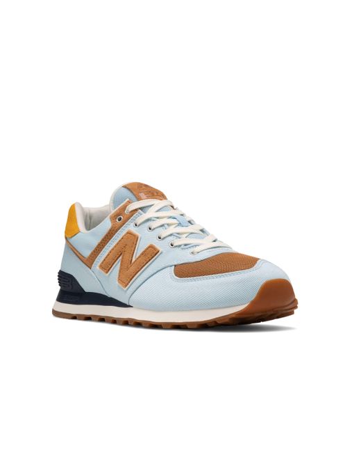 New Balance 574 in Blue/Beige (Blue) | Lyst UK