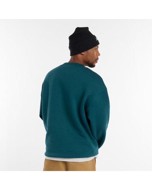 New Balance Green Numeric Team Crew for men