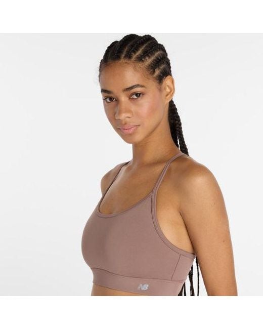 New Balance Brown Damen Nb Essential Yoga Bra