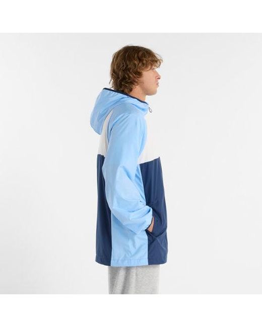 New Balance Blue Athletics Packable Jacket for men