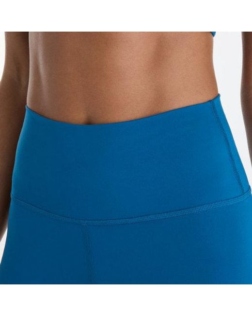 New Balance Blue Nb Harmony High Rise Short 6"