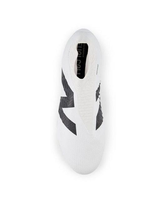 New Balance Tekela Pro Fg V4+ In White/black/red Synthetic