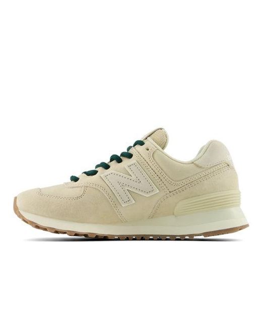 New Balance White 574
