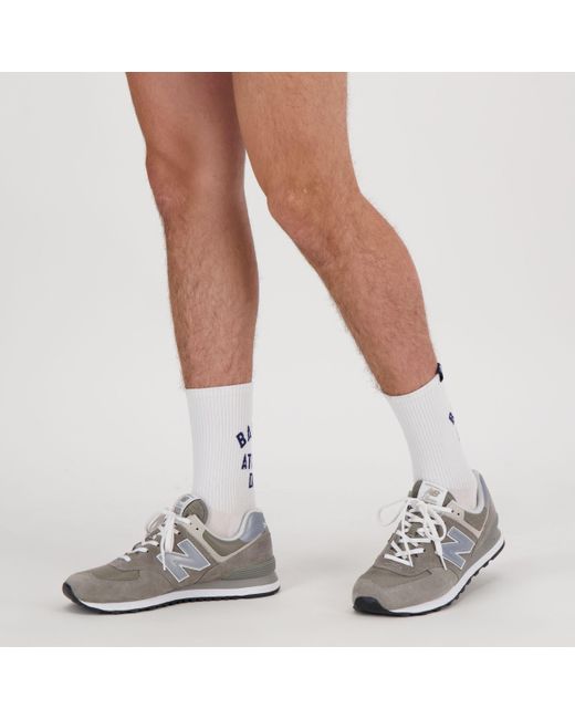 New Balance Lifestyle Midcalf Socks 2 Pack in het Blue