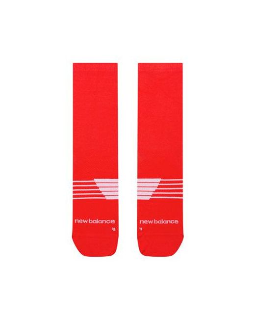 New Balance Red Pro Run Graphic Crew Socks 1 Pair