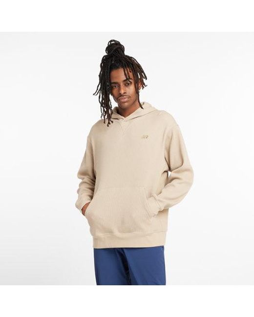 New Balance Natural Waffle Knit Hoodie for men