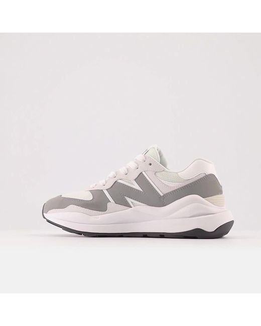 New Balance 5740 In Grey/white Suede/mesh