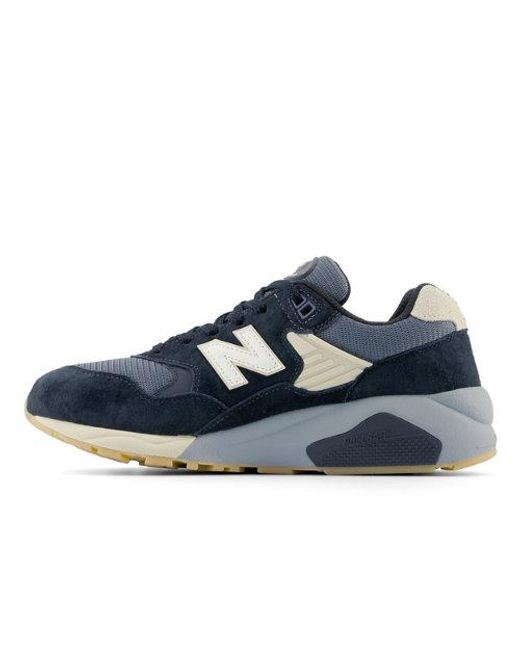 New Balance 580 In Black beige Leather in Blue for Men Lyst UK