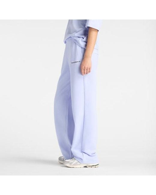 New Balance Blue Graphic Wide Leg Jogger