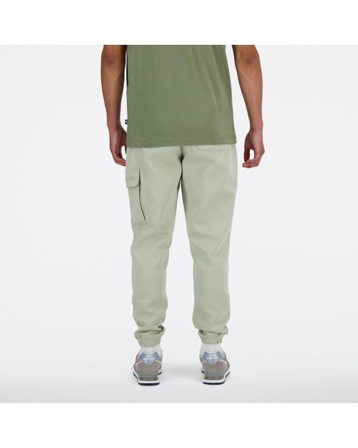 New Balance Hyper Density Cargo jogger In Green Poly Knit for men