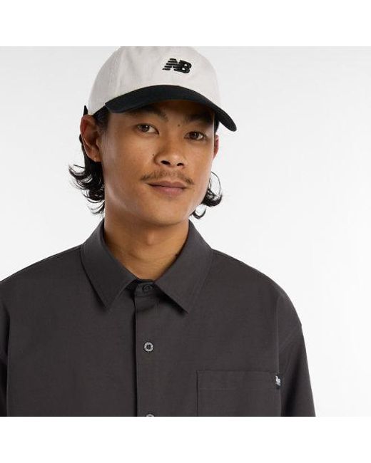 New Balance Black Numeric Button Up Shirt for men