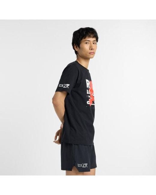 New Balance Herren London Edition Run London Graphic T-Shirt in Black für Herren