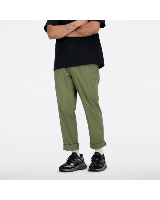 New Balance Green Twill Straight Pant 30" for men