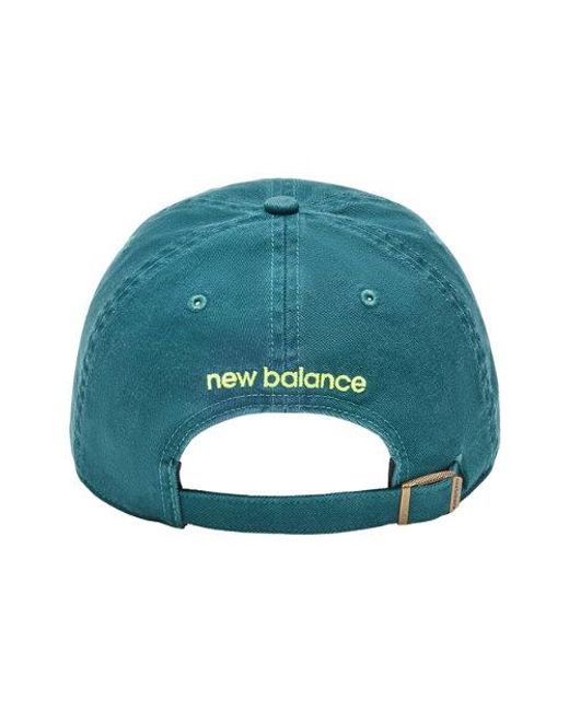 New Balance Green London Marathon Cotton 6 Panel