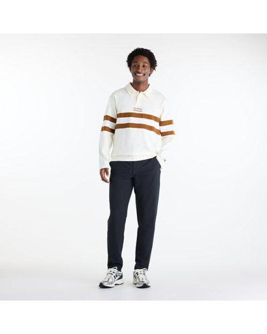 New Balance White Sport Legacy Rugby Shirt for men