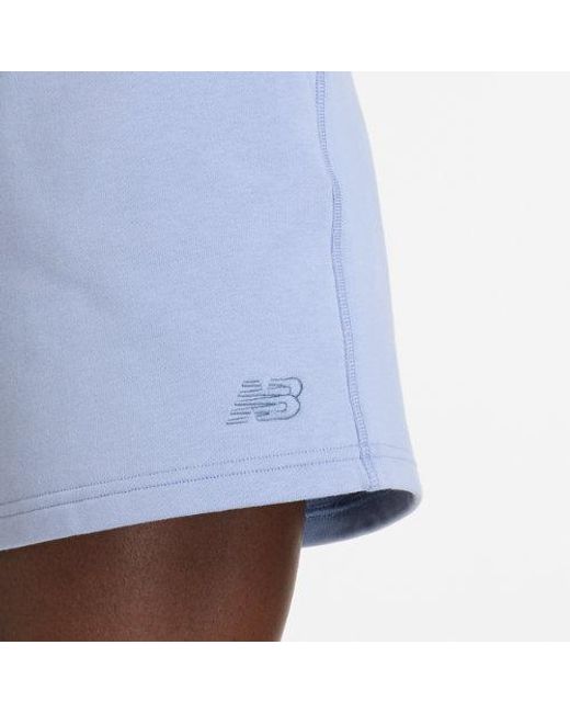 New Balance Blue Athletics French Terry Short