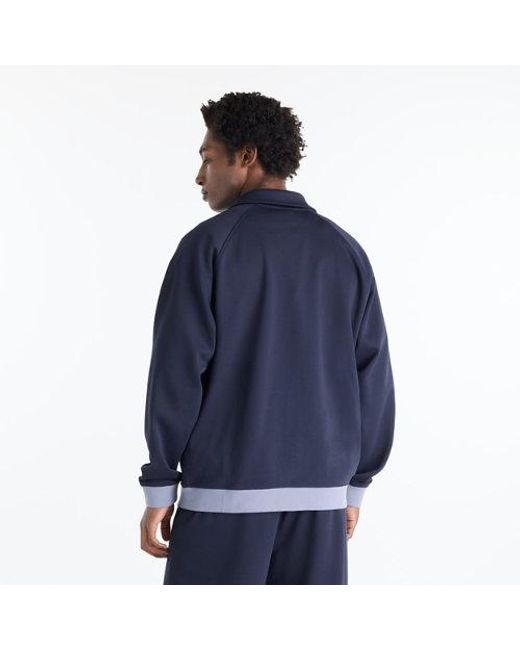 New Balance Blue Sport Legacy Pique Jacket for men