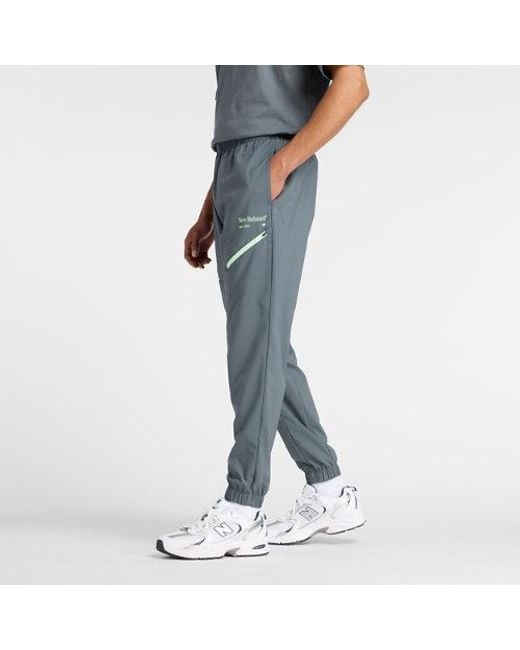 New Balance Blue Reimagined Woven Jogger for men