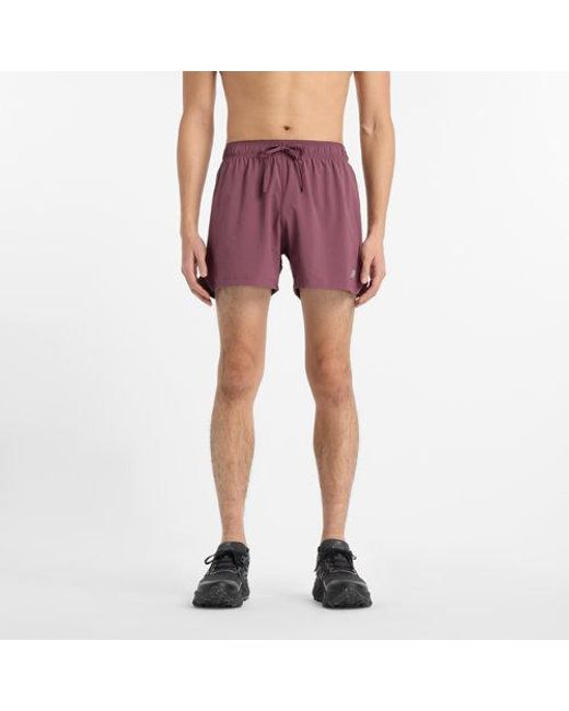 New Balance Purple Rc Short 5" for men