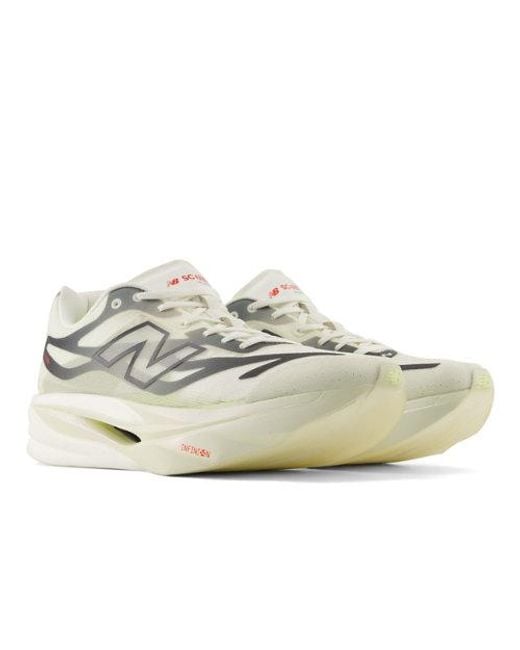 New Balance White Supercomp Elite V6 for men