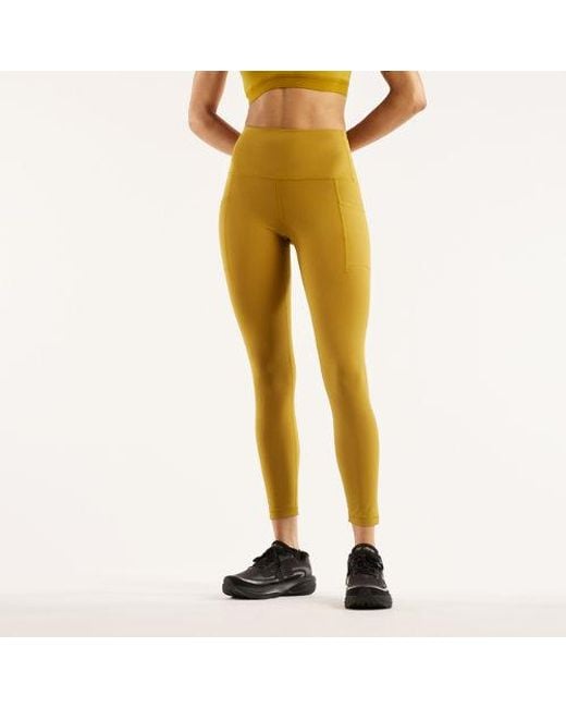 New Balance Yellow Rc Pocket Legging 25"