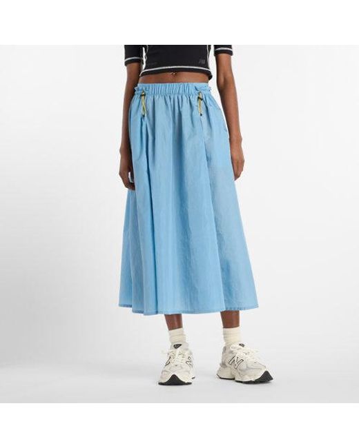 New Balance Blue Damen Nb Circular Skirt