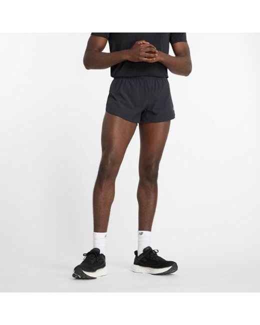 New Balance Rc Split Short 3" in het Black voor heren