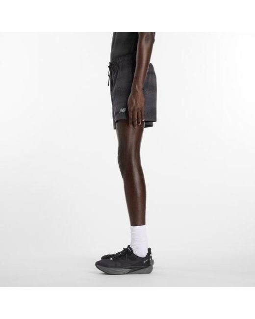 New Balance Black Rc Printed Short 5" for men