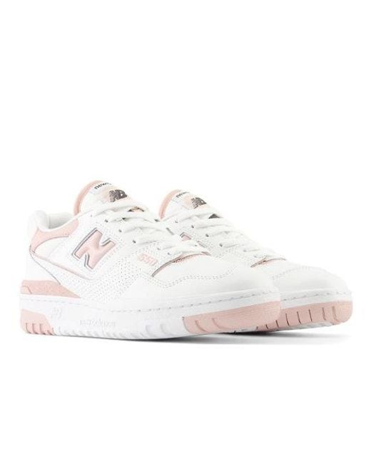 Femme 550 En, Cuir, Taille New Balance en coloris White