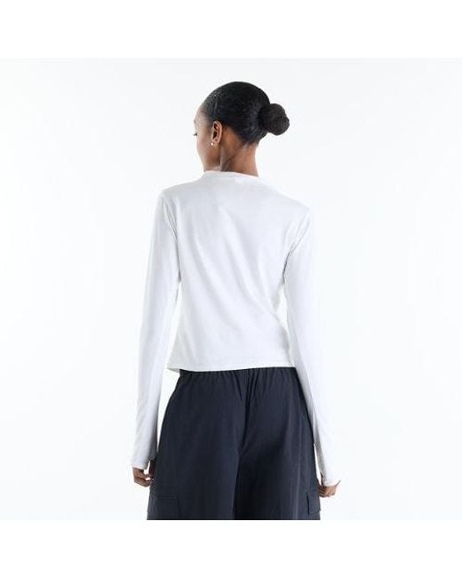 New Balance White Athletics Crafted Long Sleeve