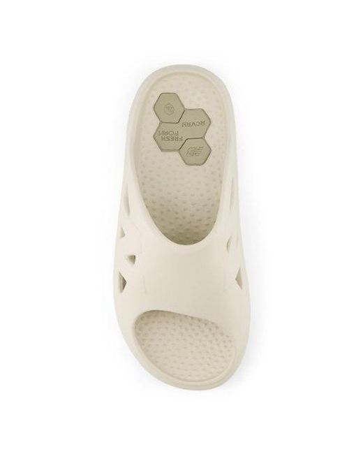 New Balance White Fresh Foam Rcvry Slide