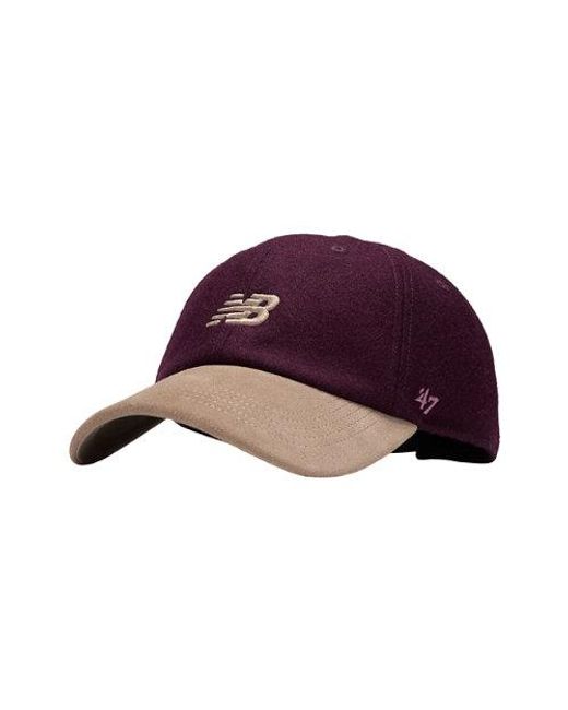 New Balance Purple '47 Clean Up Wool Suede Hat