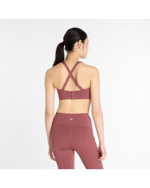 New Balance Red Damen Nb Rc Bra