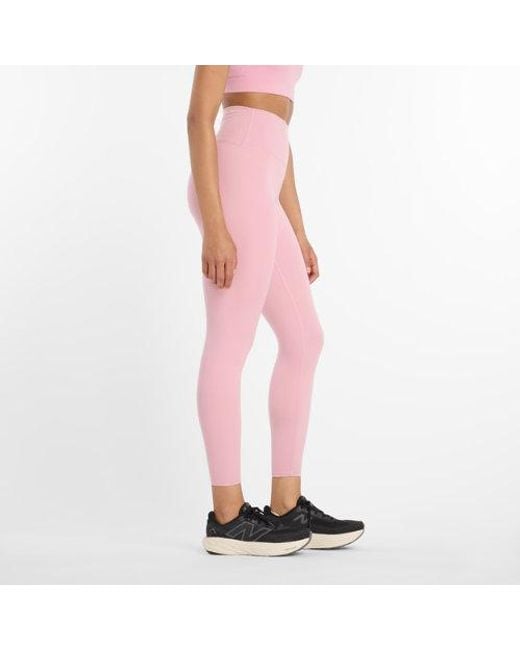 New Balance Pink Damen Nb Harmony High Rise Legging 25"
