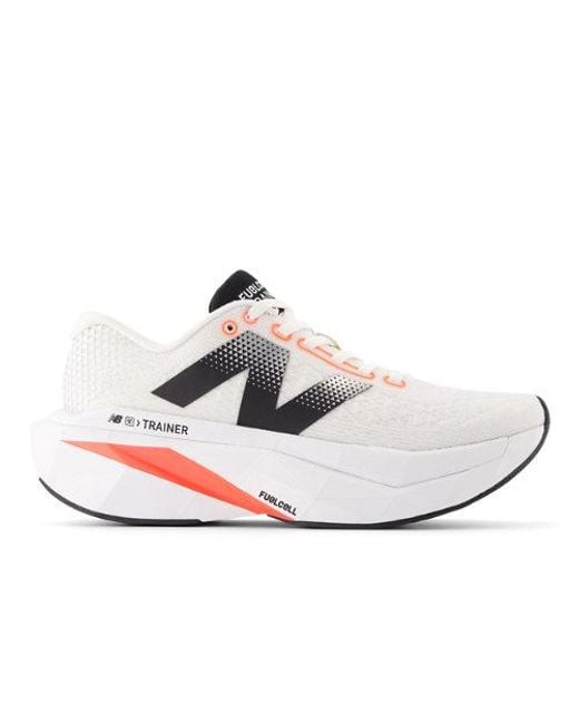 New Balance White Damen Fuelcell Supercomp Trainer V3