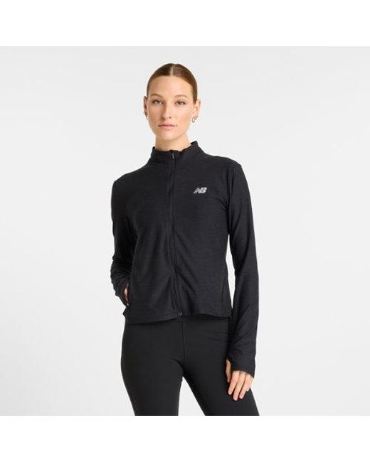 New Balance Black Space Dye Full Zip