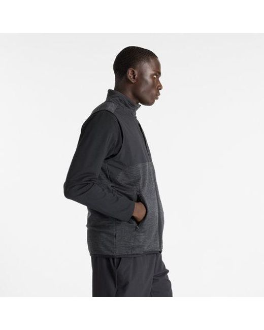 New Balance Black Rc Essential Heat Grid Vest for men