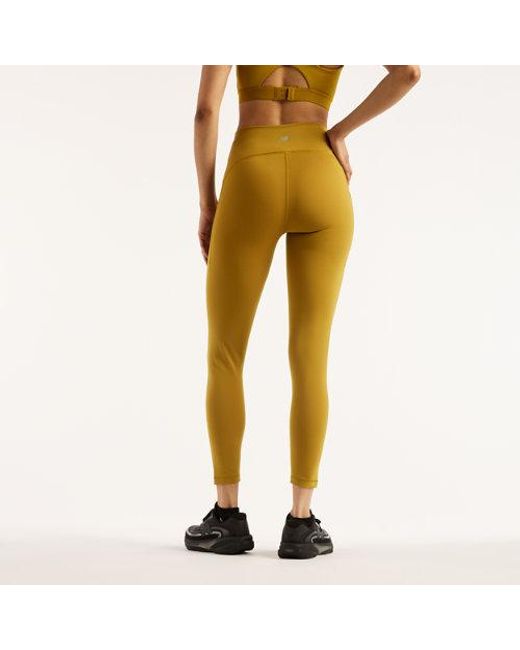 New Balance Yellow Rc Pocket Legging 25"