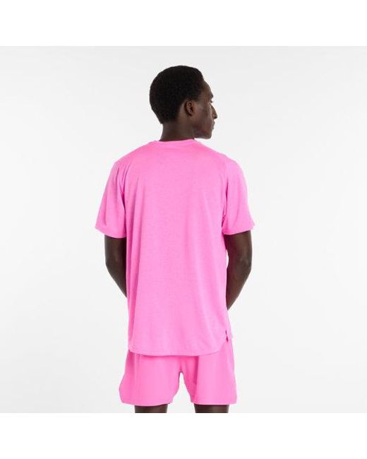 New Balance Pink Rc Essential T-Shirt for men