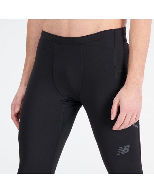 New Balance Impact Run Luminous Heat Tight In Black Poly Knit for men